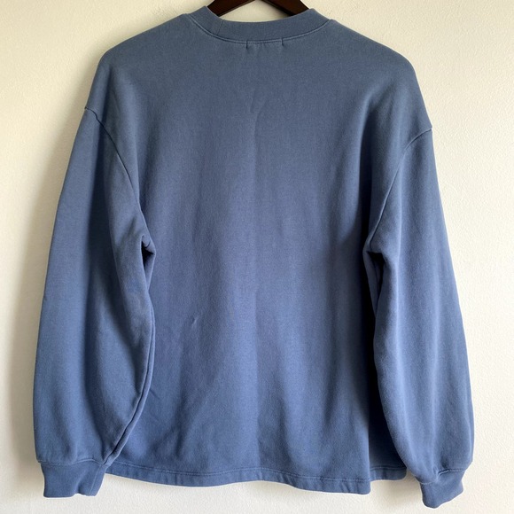 VANS "Vans Off The Wall" Blue embroidered Sweatshirt, Fleece inside Size XL - Picture 7 of 11